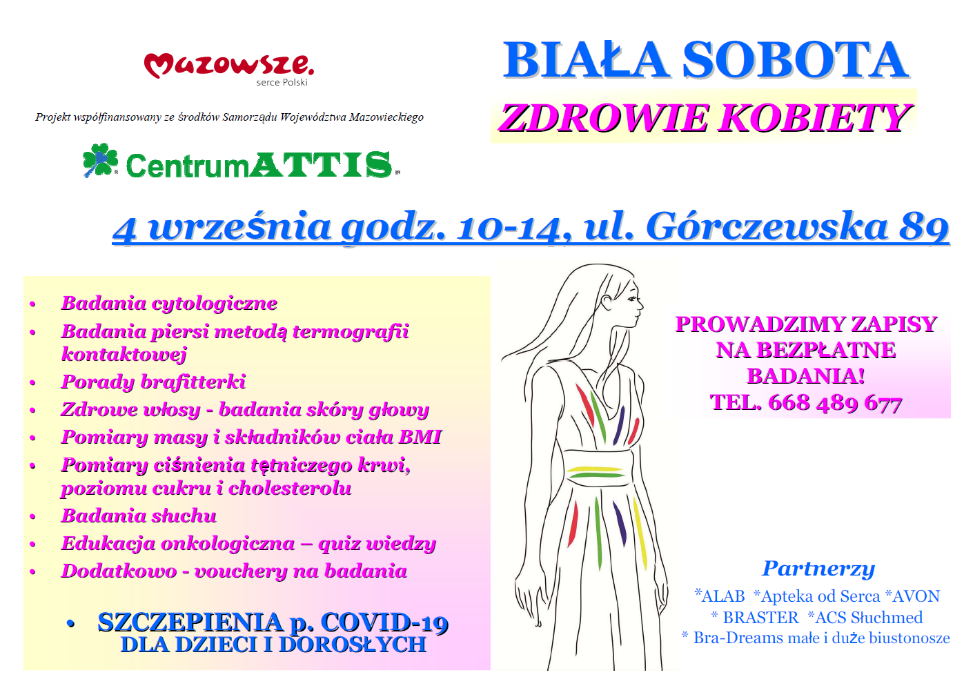 biała sobota 4 września godz. 10.00-14.00, ul. Górczewska 89