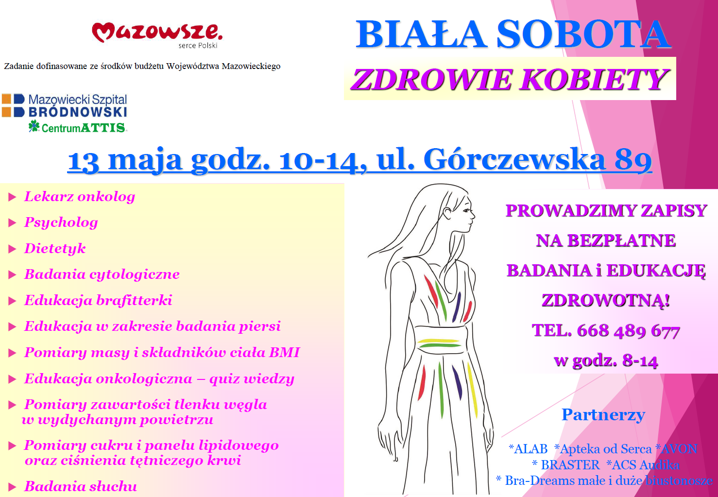 plakat promujący wydarzenie Biała Sobota