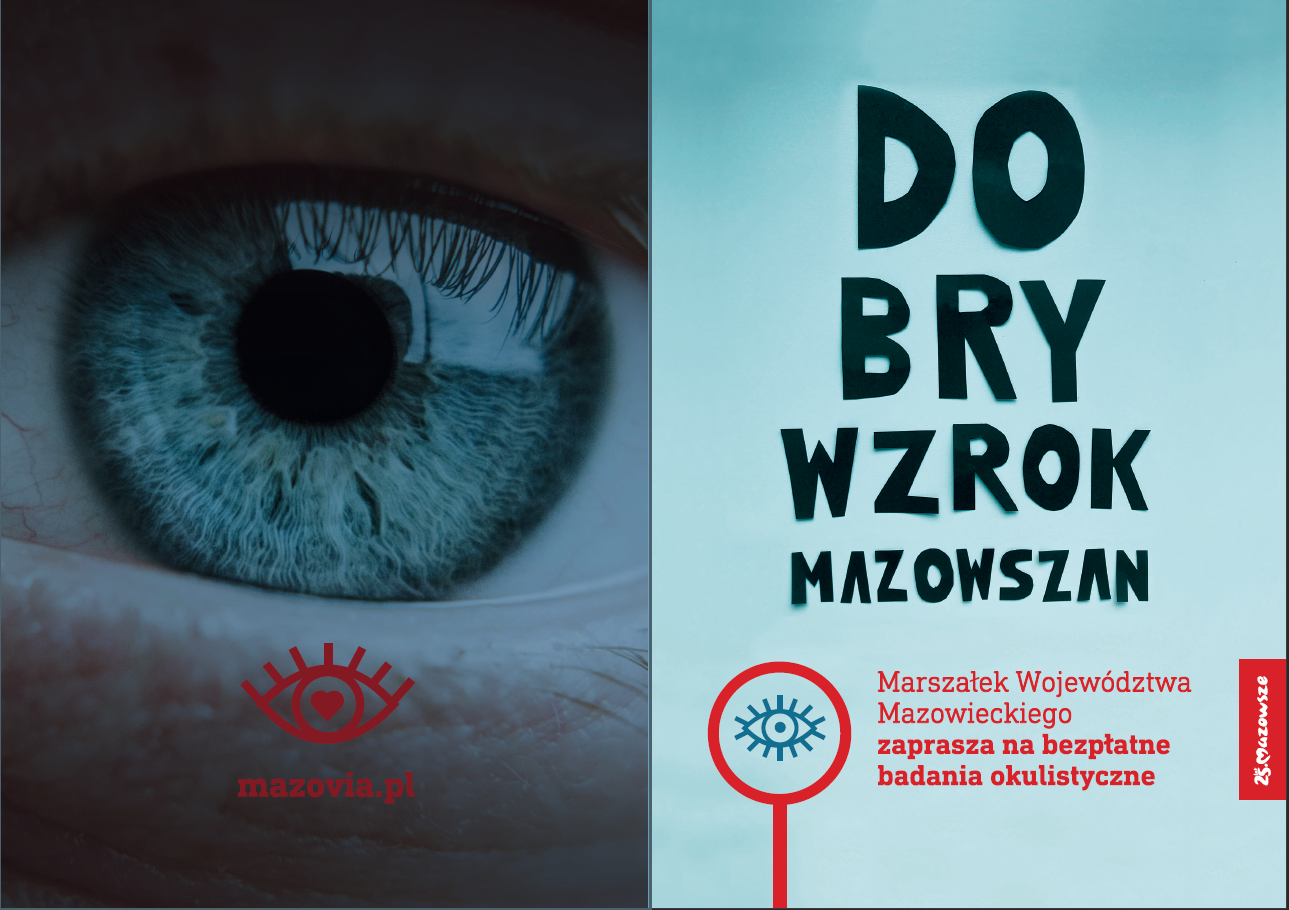 Dobry wzrok Mazowszan ulotka informacyjna