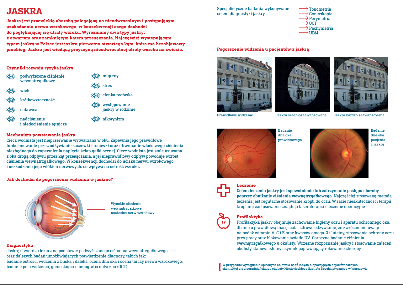 Dobry wzrok Mazowszan ulotka informacyjna