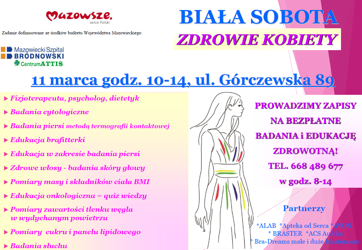 Plakat informacyjny "Biała Sobota"