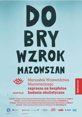 plakat zaproszenie na konferencję dobry wzrok